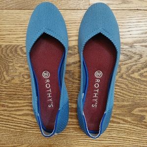 Rothy's VGUC Indigo Stripe, Size 10 **FREE SHIPPING**